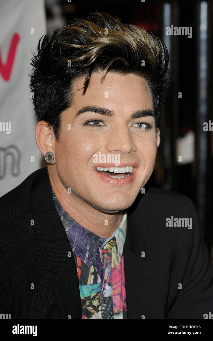 Adam Lambert autograph session at HMV Queen Street store for his latest ...