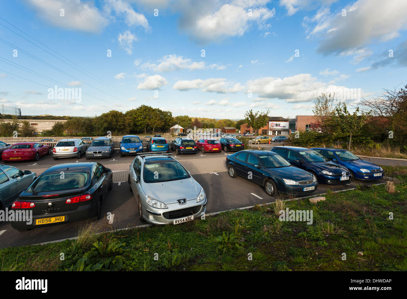 Extensive car park to Kings Community Church. Stock Photo