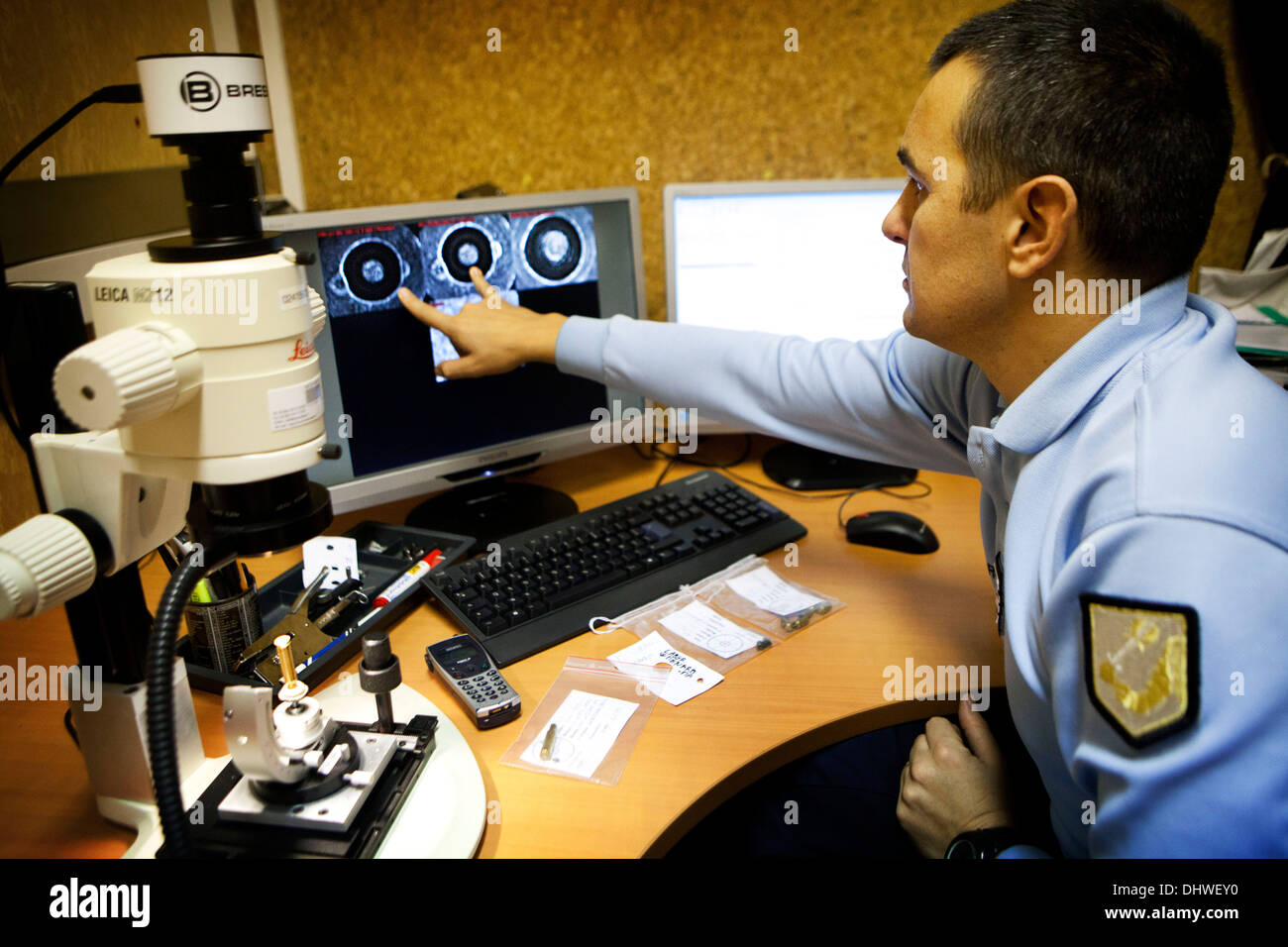 CRIME SCENE INVESTIGATION Stock Photo