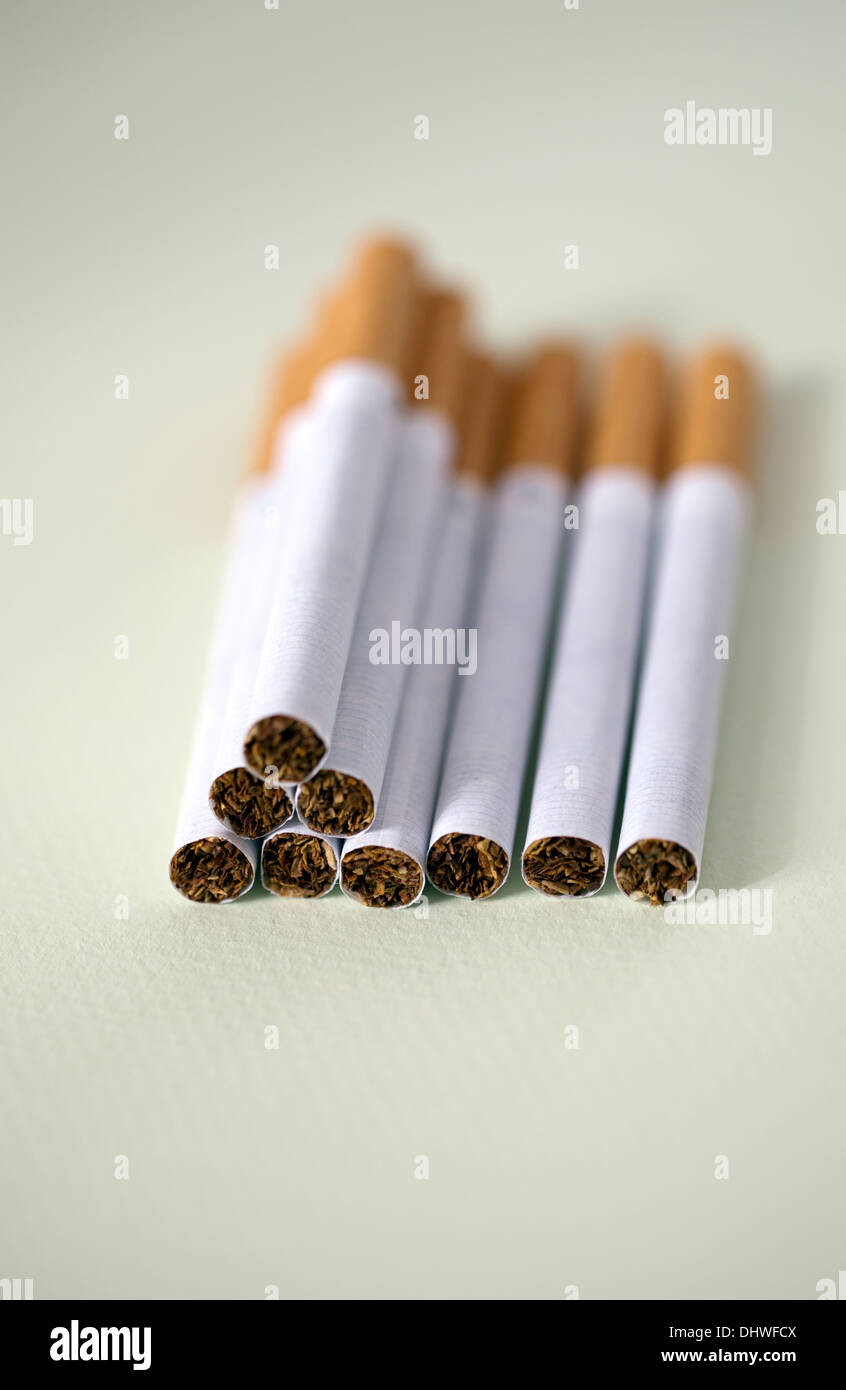 Pile cigarettes hi-res stock photography and images - Alamy