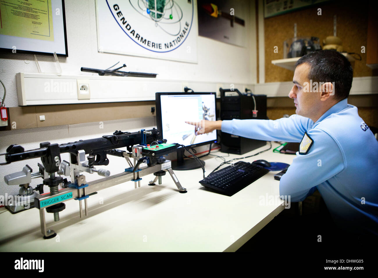 CRIME SCENE INVESTIGATION Stock Photo