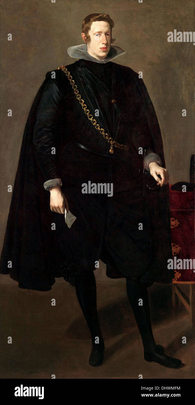 Philip IV (1605–1665), King of Spain  - by Diego Velázquez, 1624 Stock Photo