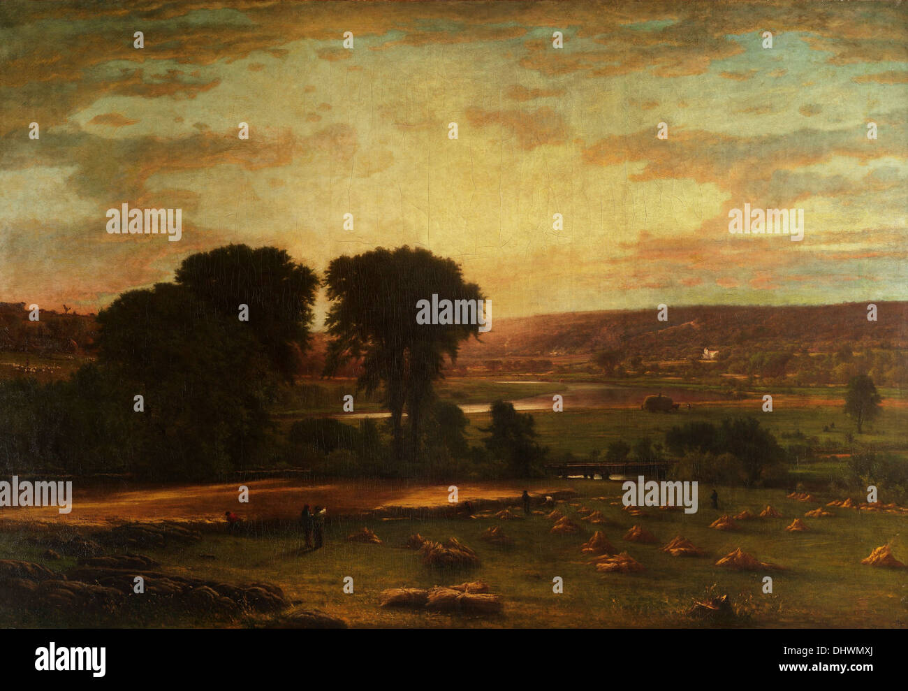 Peace and Plenty   - by George Inness, 1865 Stock Photo