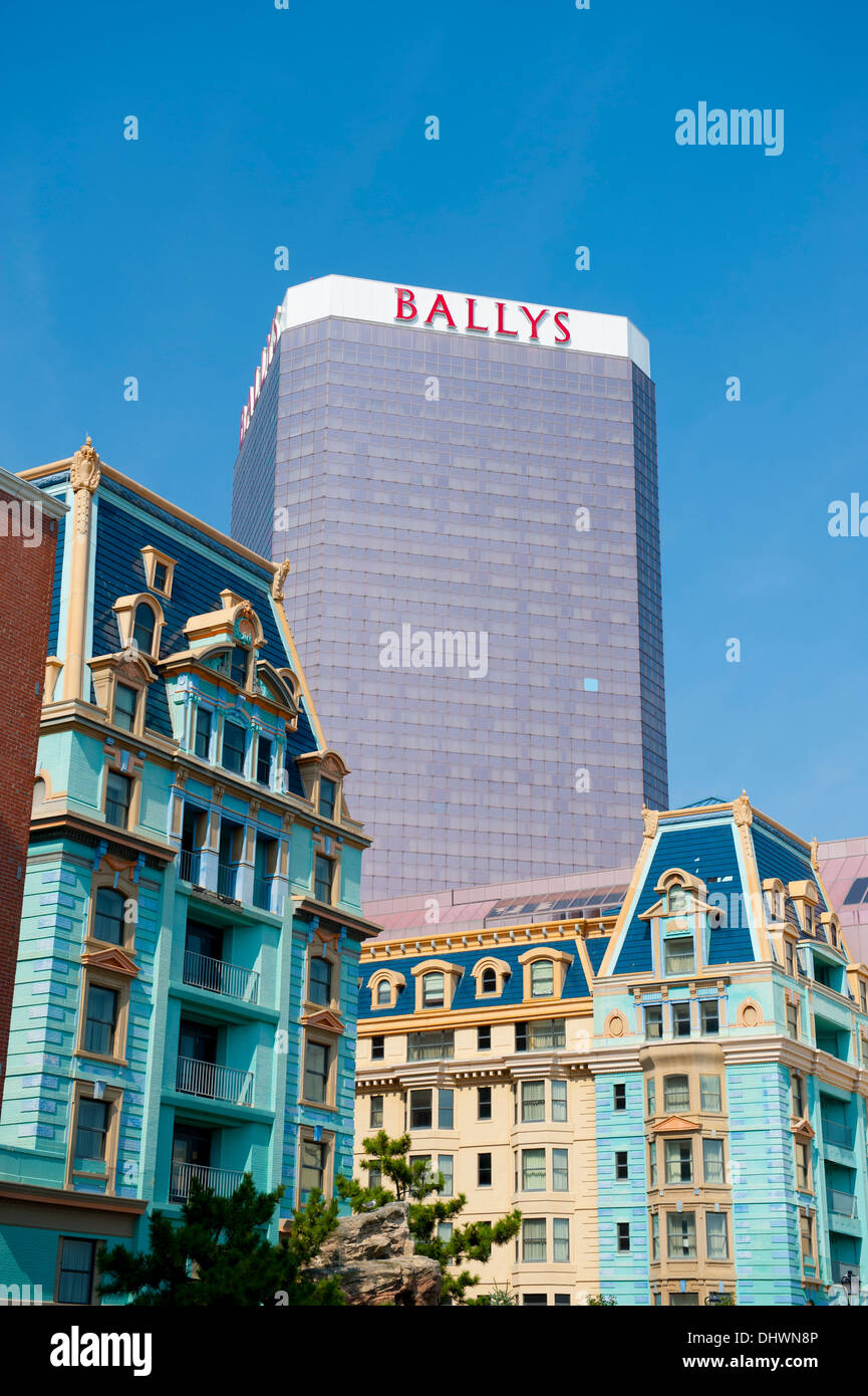 USA America New Jersey NJ N. J. Atlantic City Boardwalk Ballys Casino Hotel Stock Photo