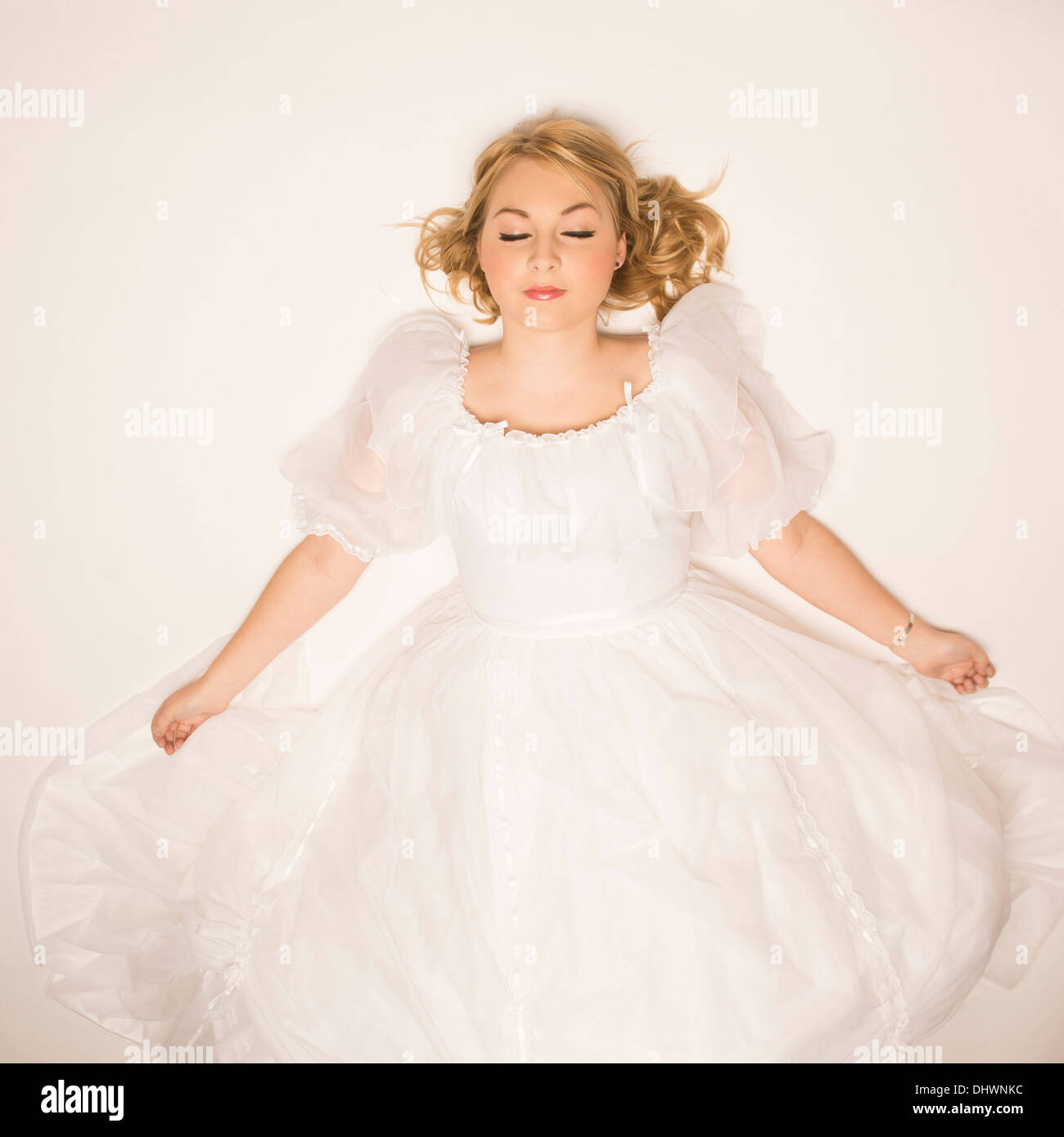 sleeping beauty white dress