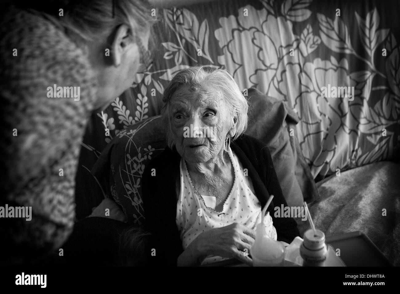 FAMILY CAREGIVER Stock Photo