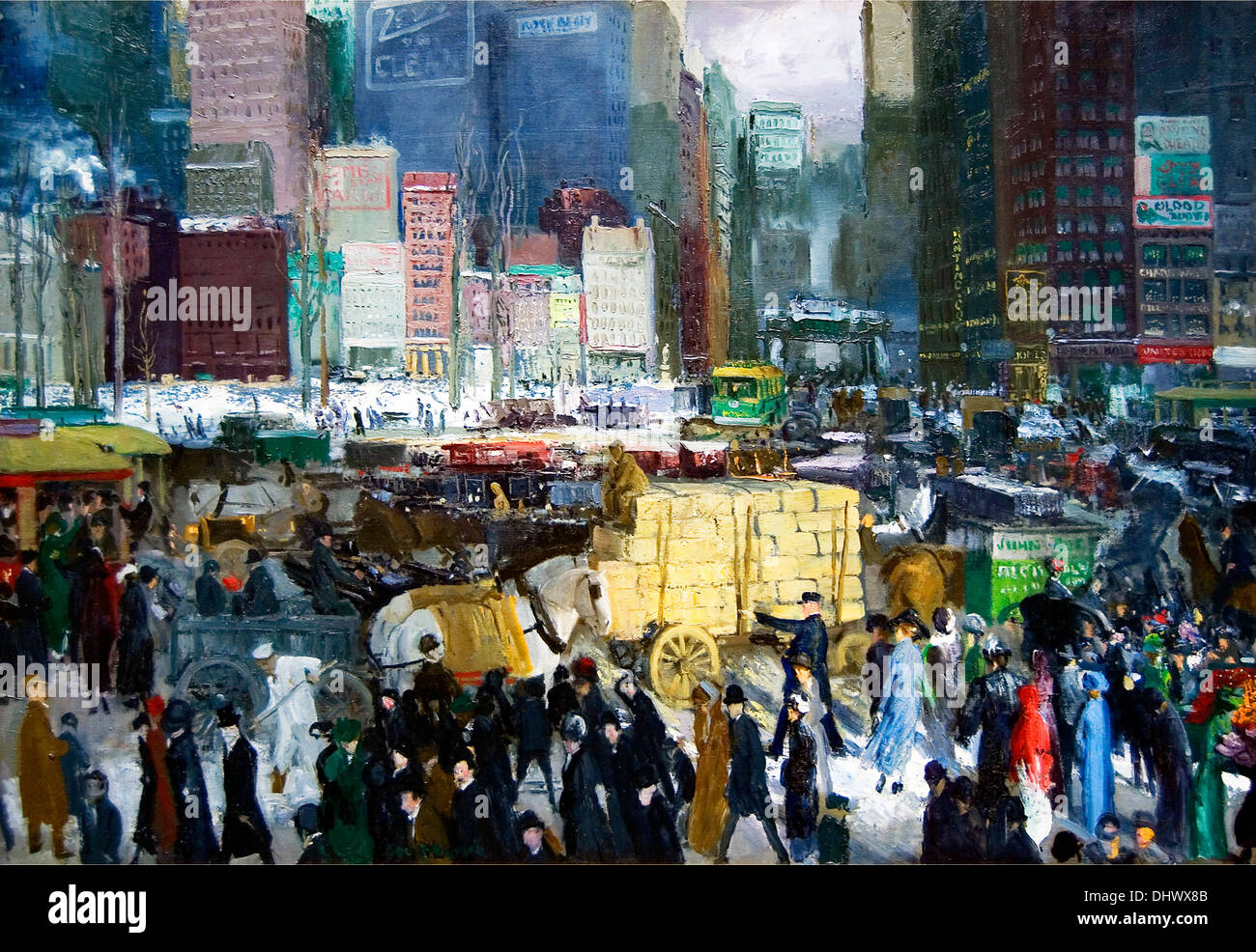 New York - by George Bellows, 1911 Stock Photo