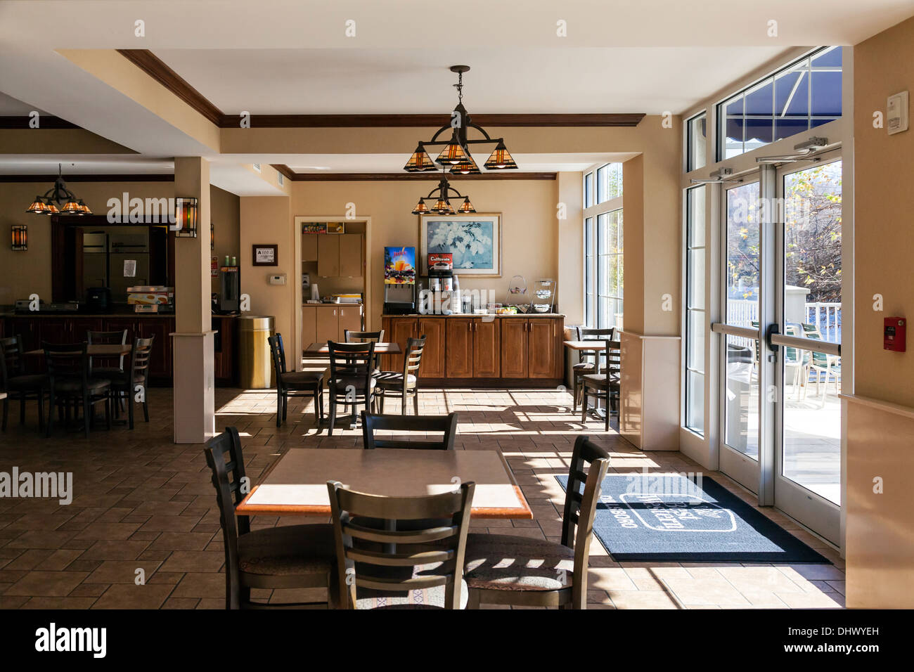 Breakfast bar dining room in Best Western Plus River Escape Inn and