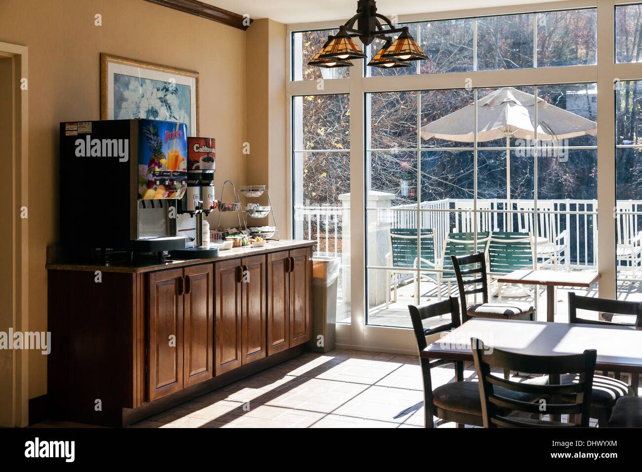 Breakfast bar dining room in Best Western Plus River Escape Inn and
