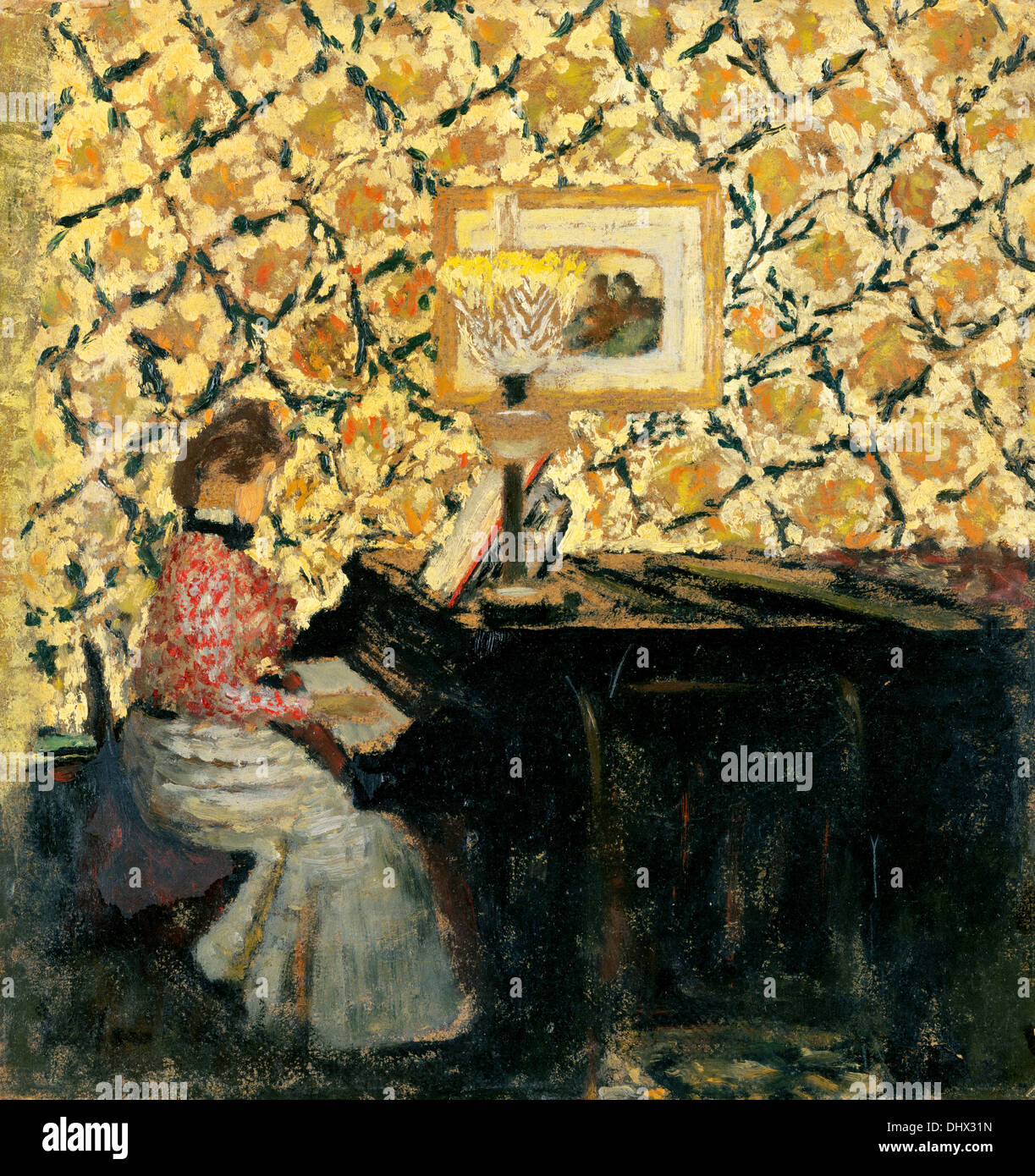 Misia at the Piano - by Édouard Vuillard, 1896 Stock Photo