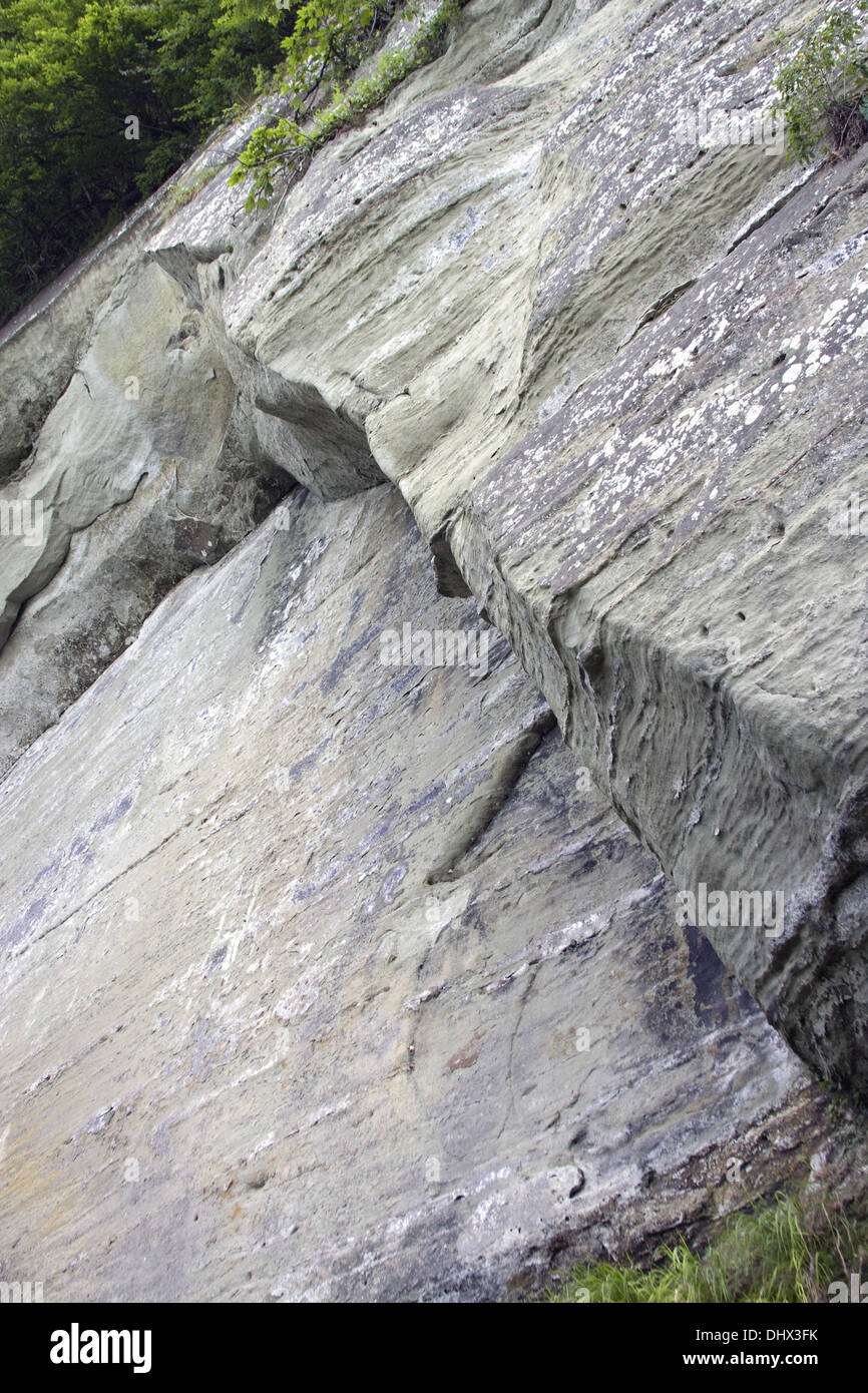 sandstone wall Lake Constance Stock Photo