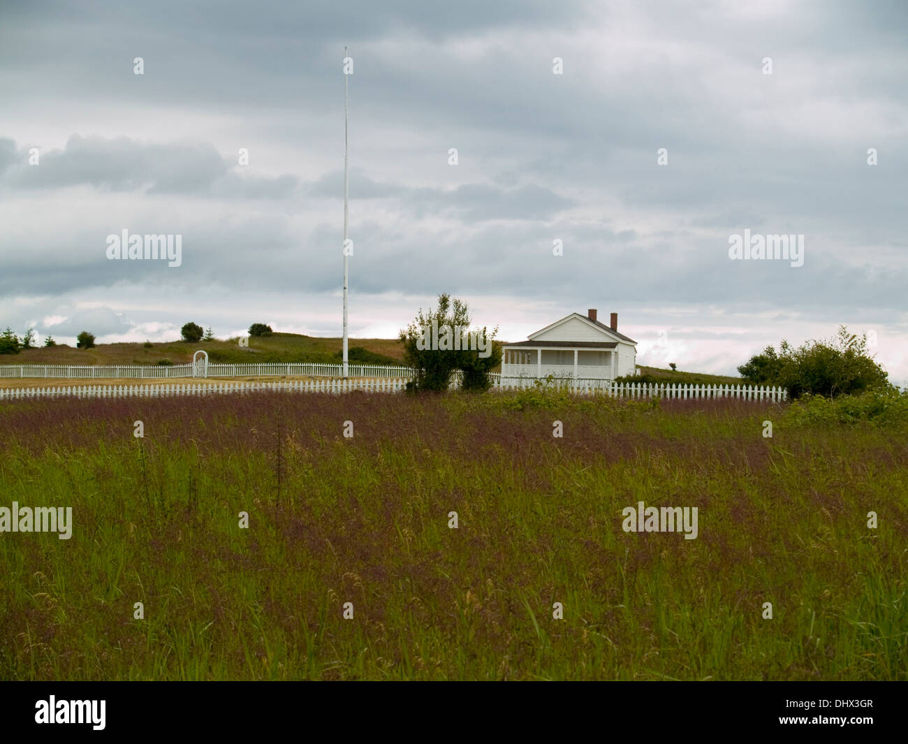 General Pickett's officer's quarters at the American Camp of the