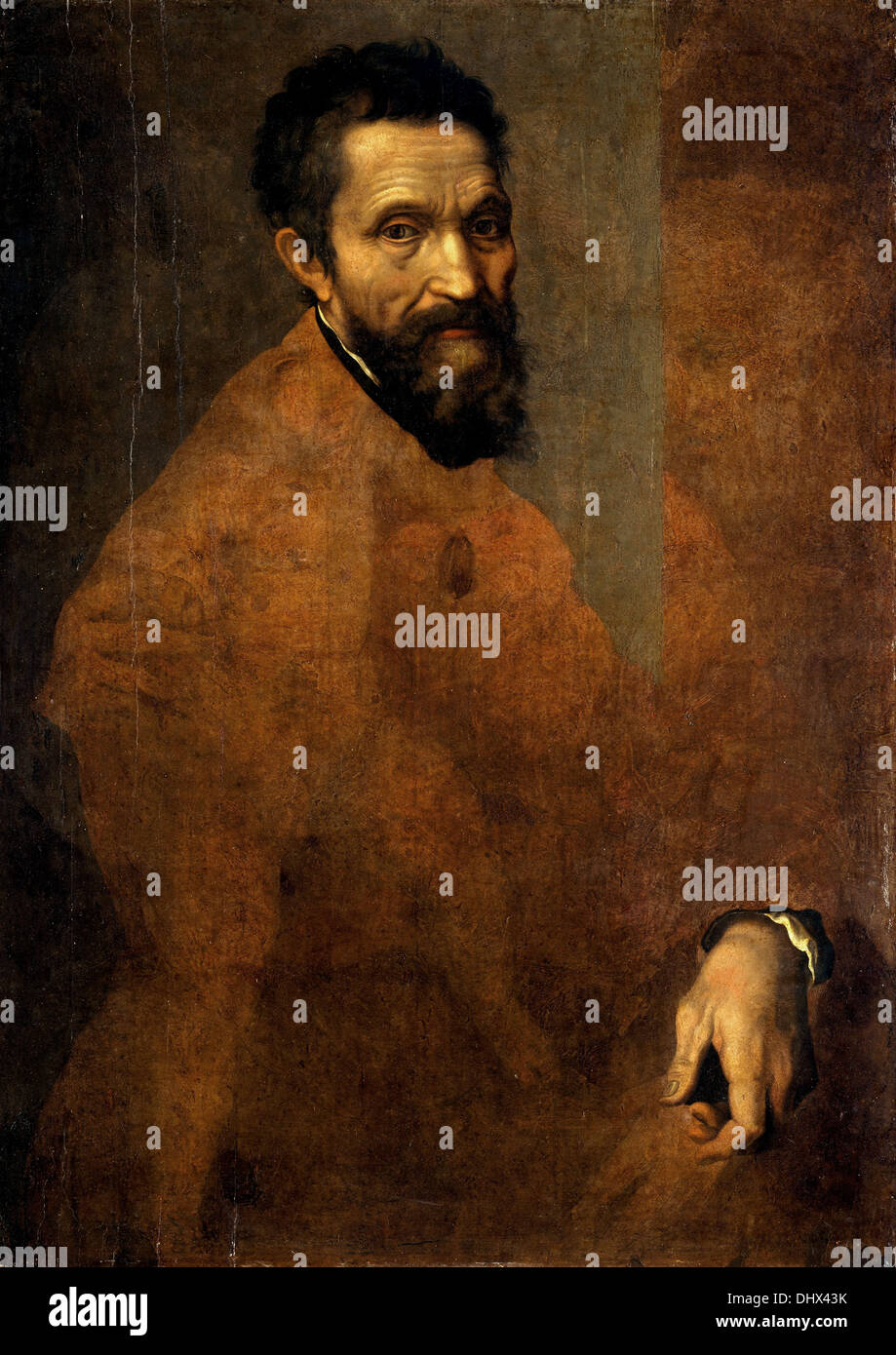The Creation of Adam - by Michelangelo Buonarroti, 1512 Stock Photo