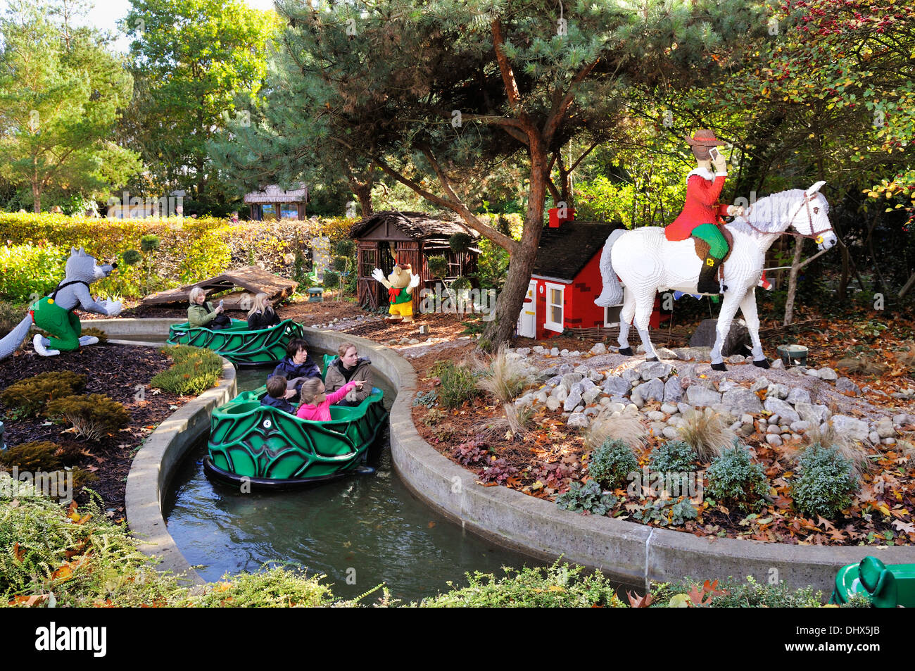 Fairy Trail Brook in DUPLO Valley at Legoland, Windsor, UK Stock Photo