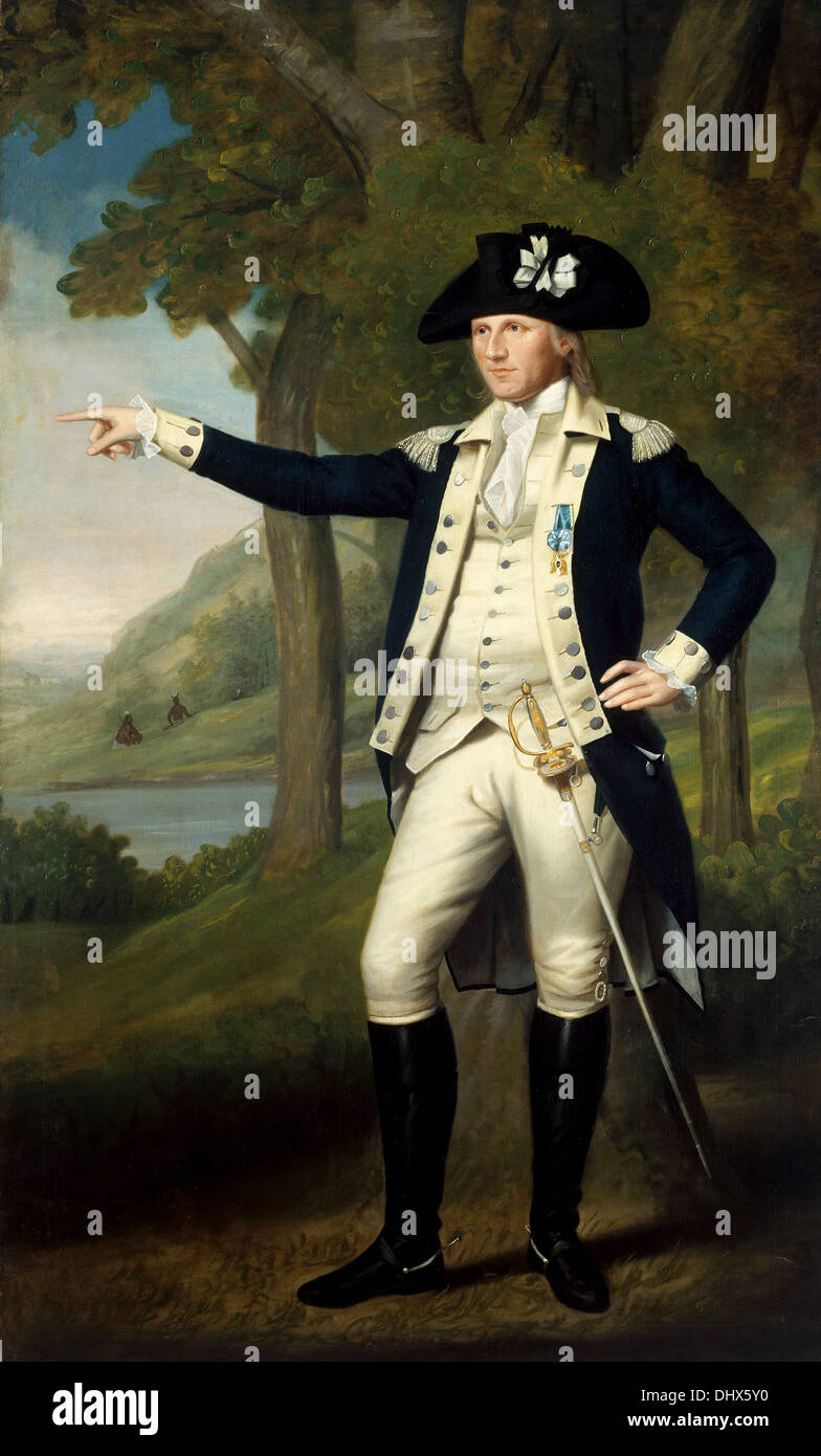 Marinus Willett - by Ralph Earl, 1791 Stock Photo