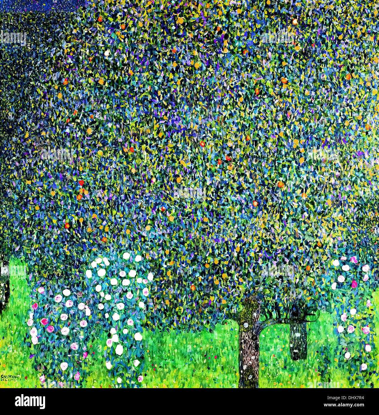 Gustav klimt roses under trees hi-res stock photography and images - Alamy