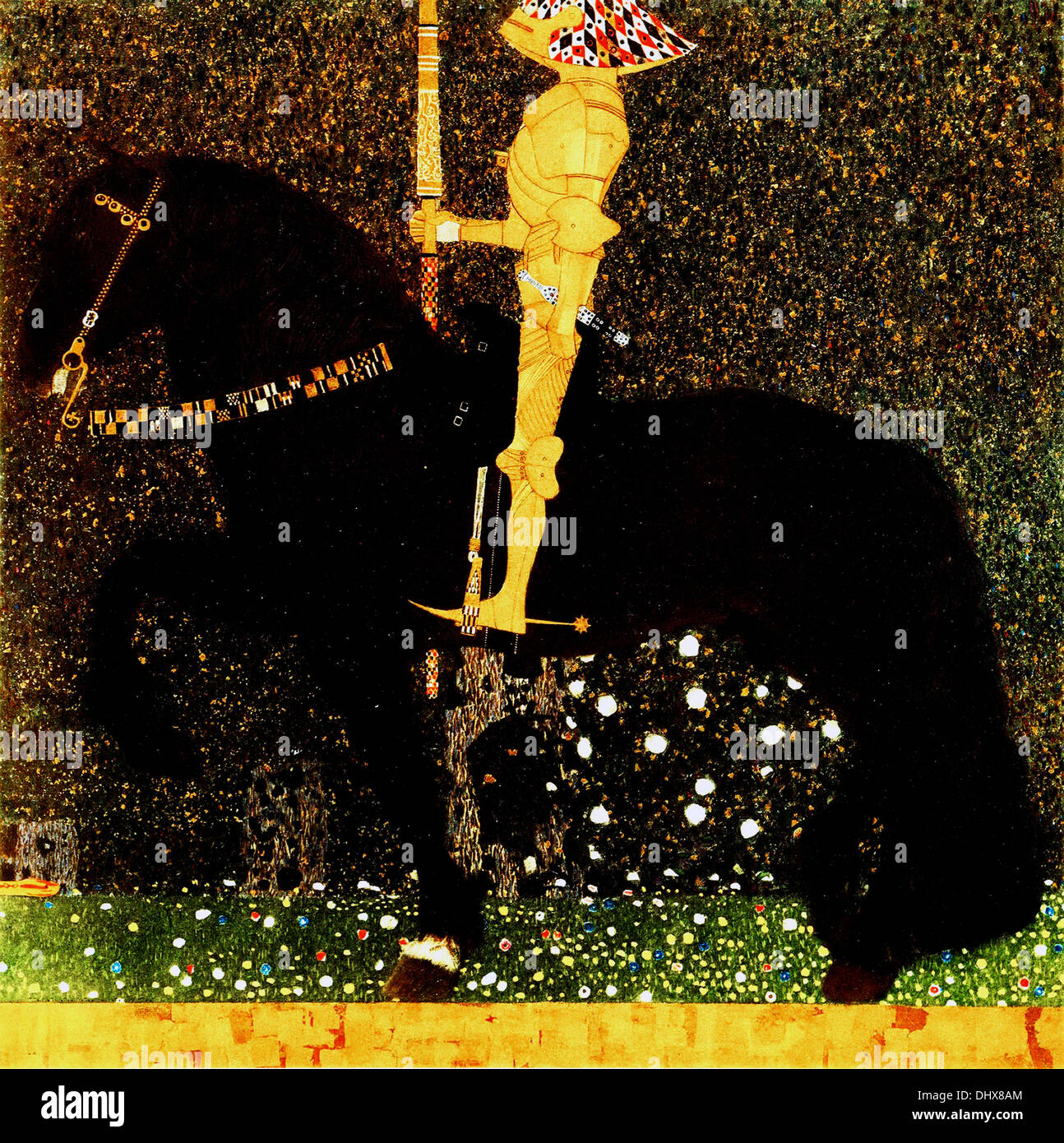 The Golden Knight - by Gustav Klimt, 1903 Stock Photo - Alamy