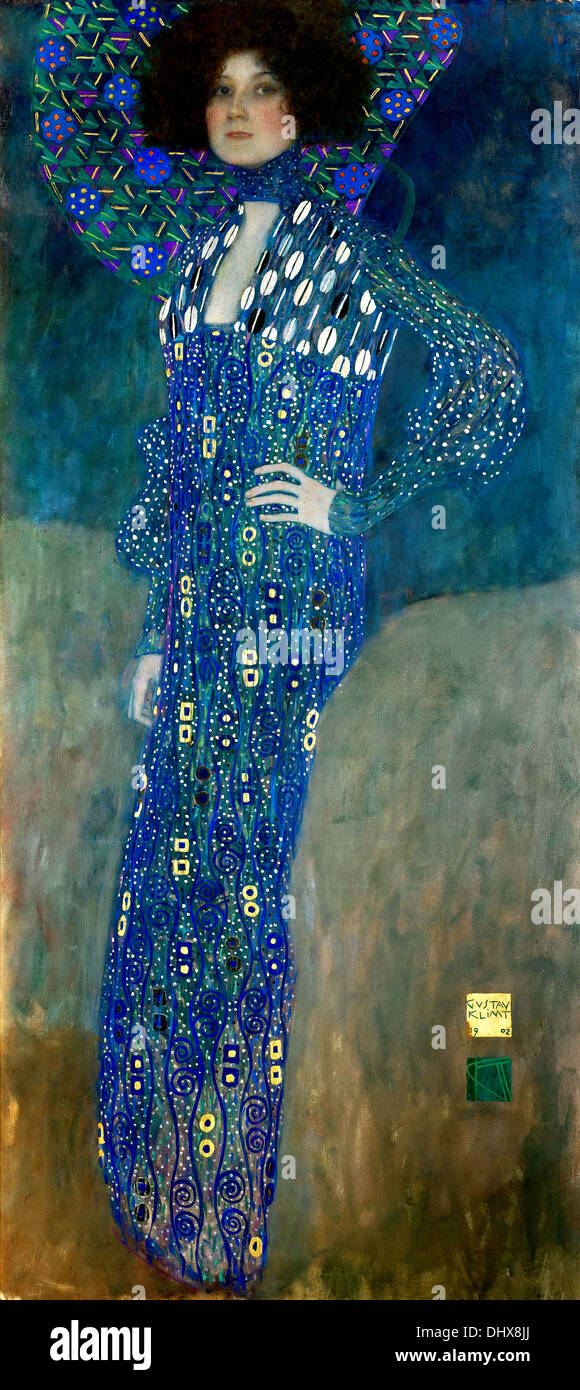 Emilie Flöge – by Gustav Klimt, 1902 Stock Photo