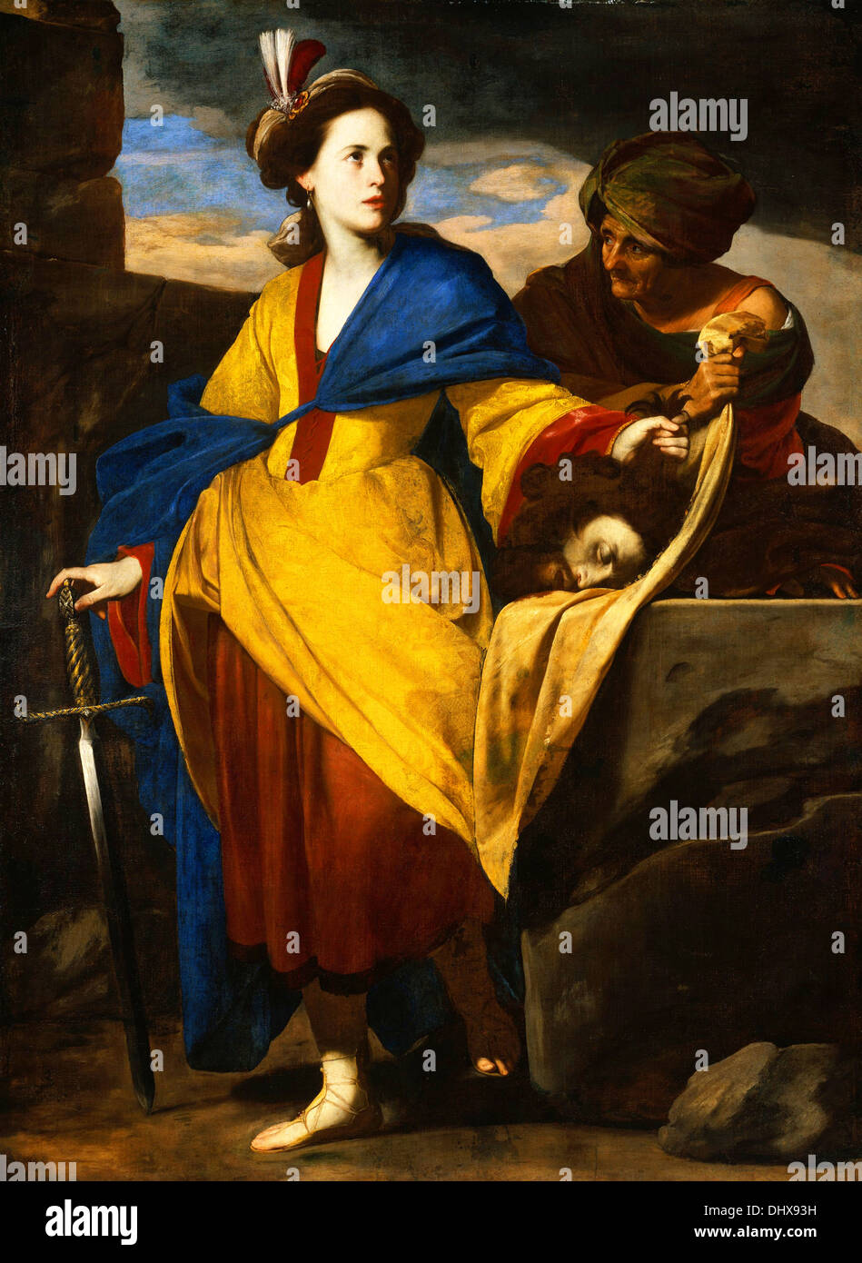 Judith with the Head of Holofernes - by Massimo Stanzione, ca. 1630–35 Stock Photo
