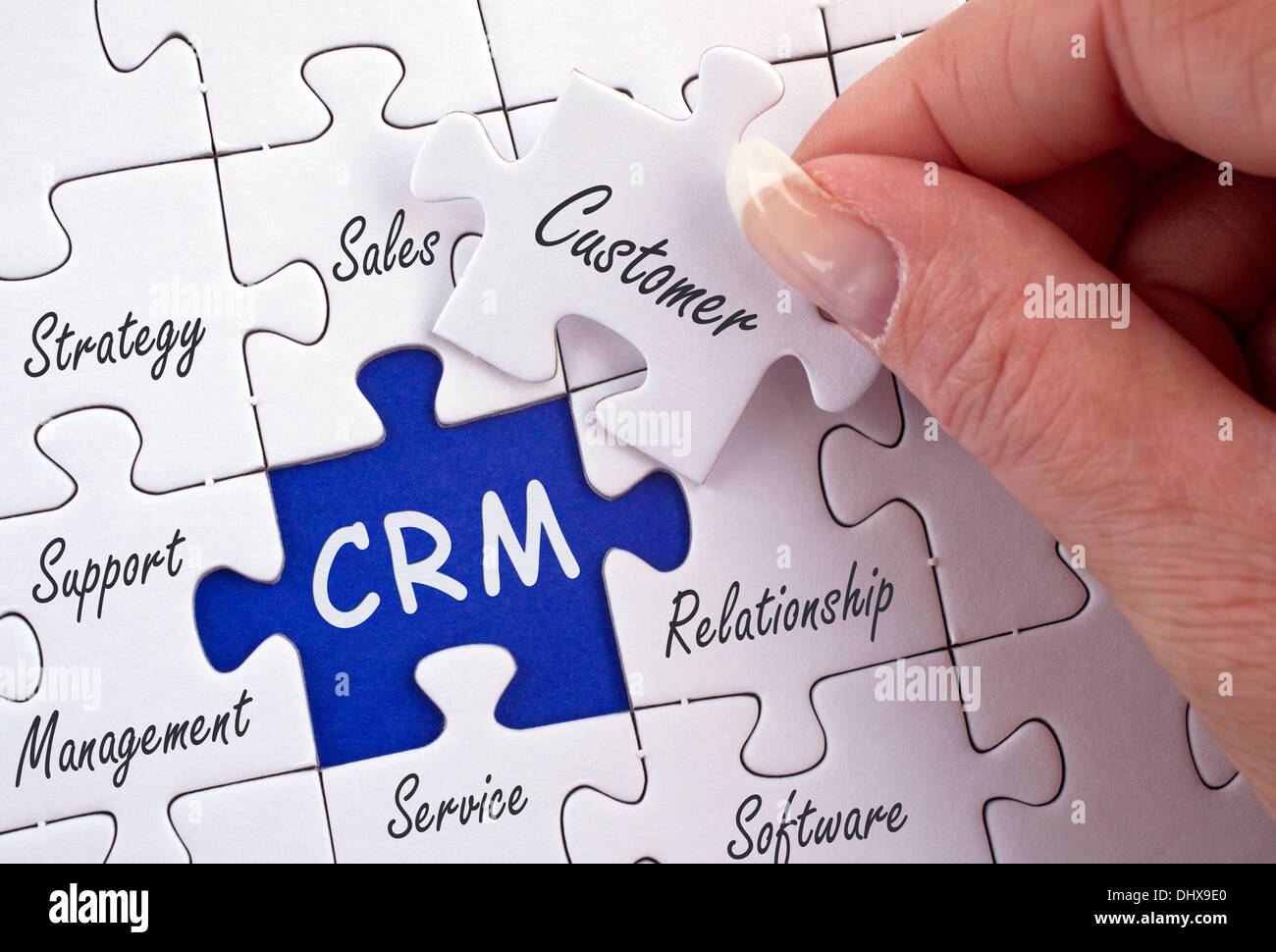 Customer Relationship Management Stock Photo