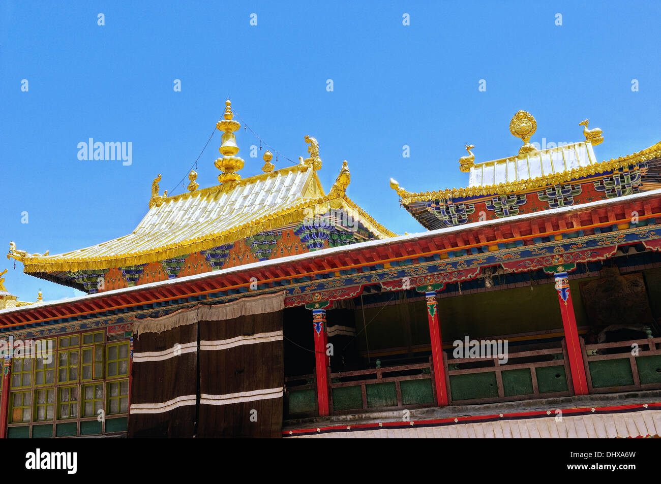 Tashilhunpo Monastery in Shigatse Tibet Stock Photo