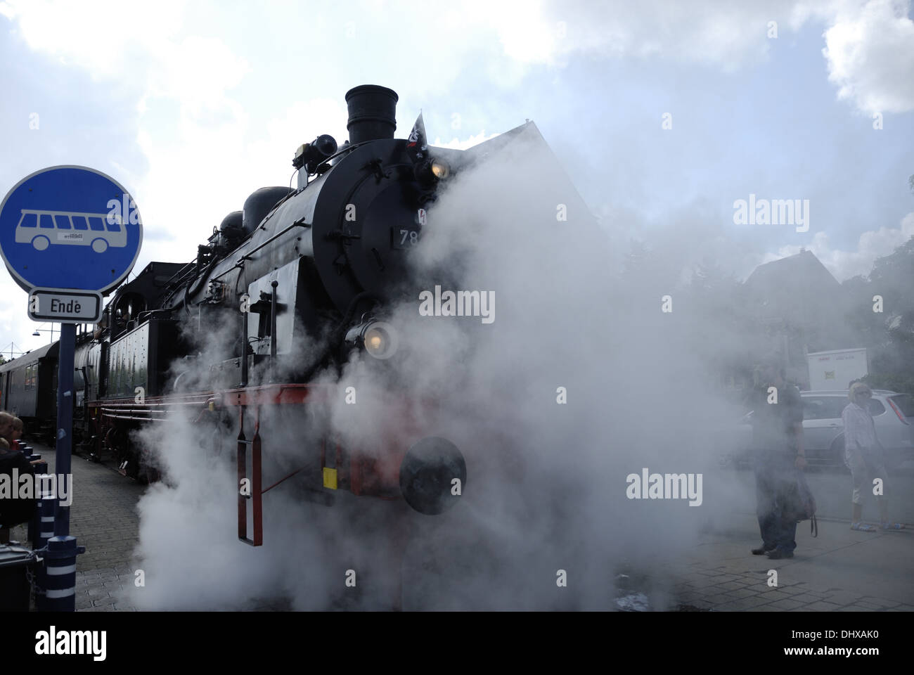 Steam engine 78 468 in Flensburg Stock Photo
