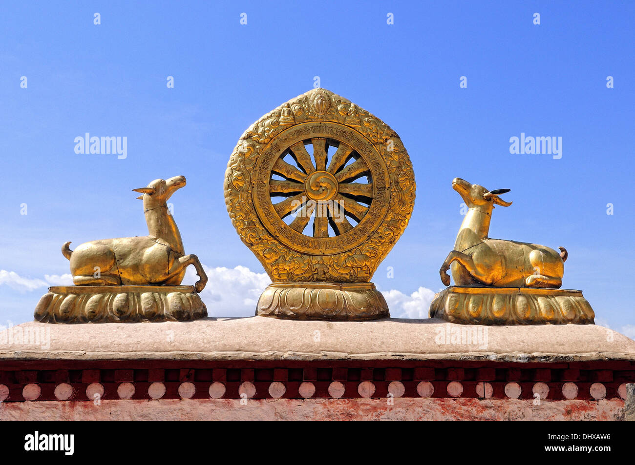 Dharmachakra monastery Drepung Tibet China Stock Photo