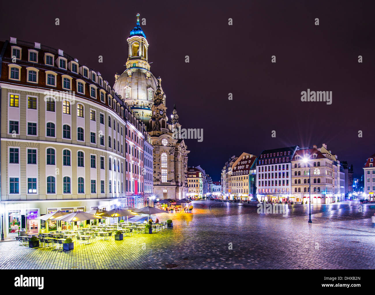 Dresden, Germany at Neumarkt Square. Stock Photo