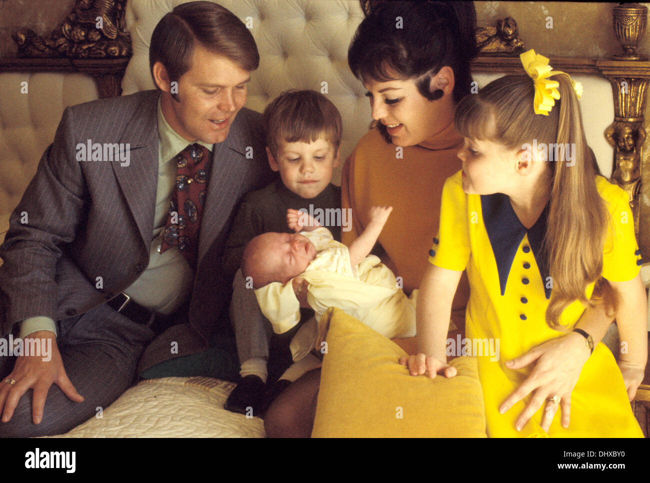 Former husband and wife: Glen Campbell and Billie Jean Nunley with their children