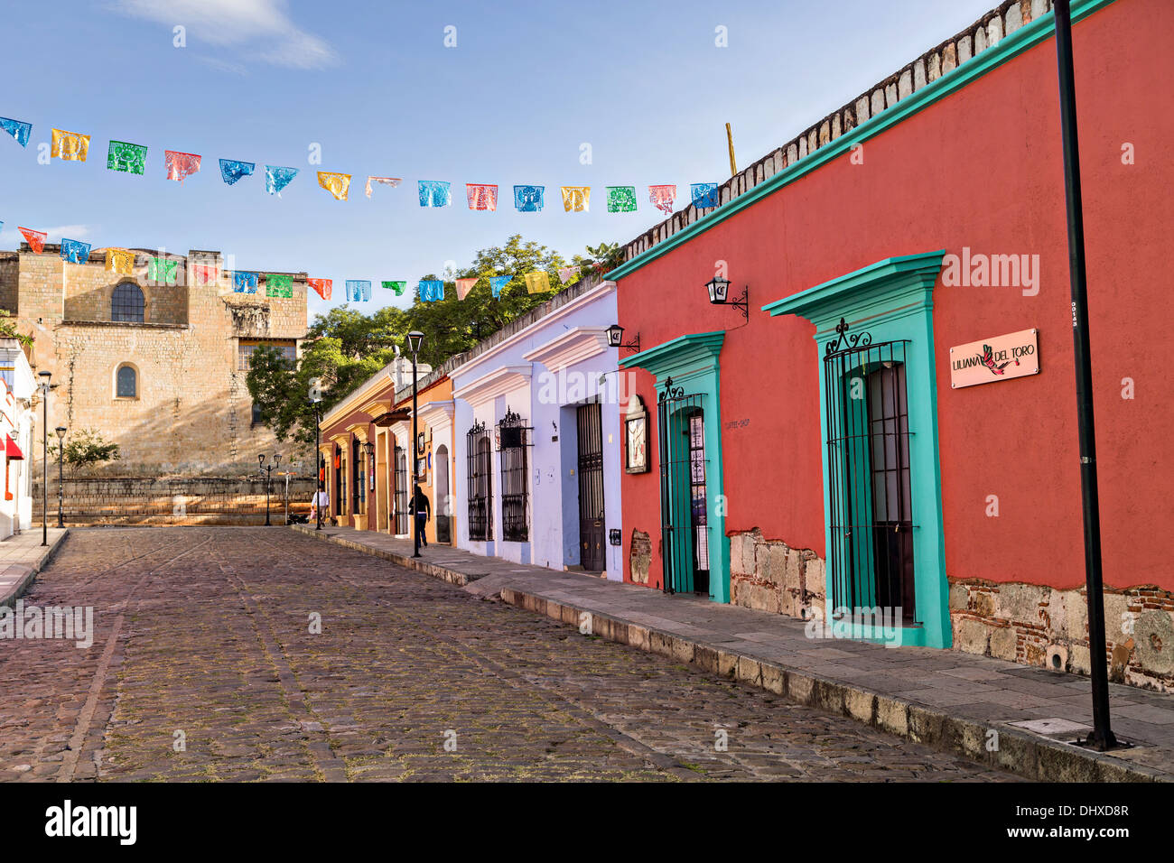 Colonial Avenue May 5 in the historic district Oaxaca, Mexico. Stock Photo