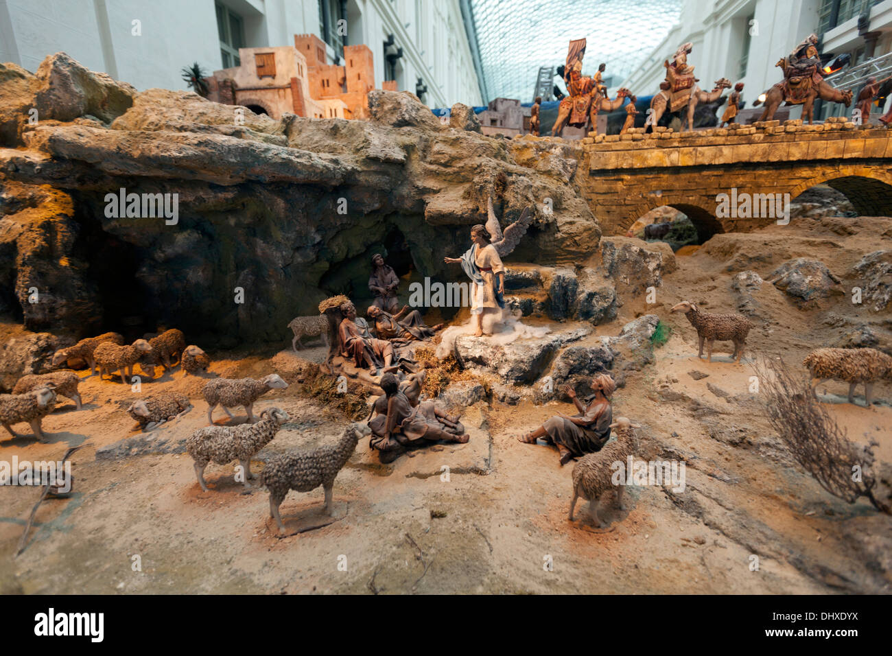 Nativity scene, Belén in Spanish, depicting of the birth of Jesus