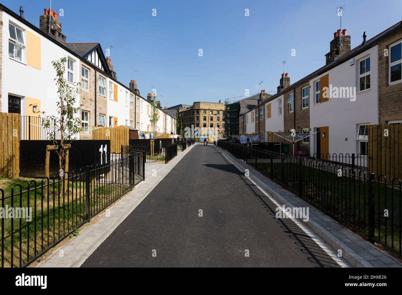 Refurbished social housing on Back Roundhill Place, Bradford West