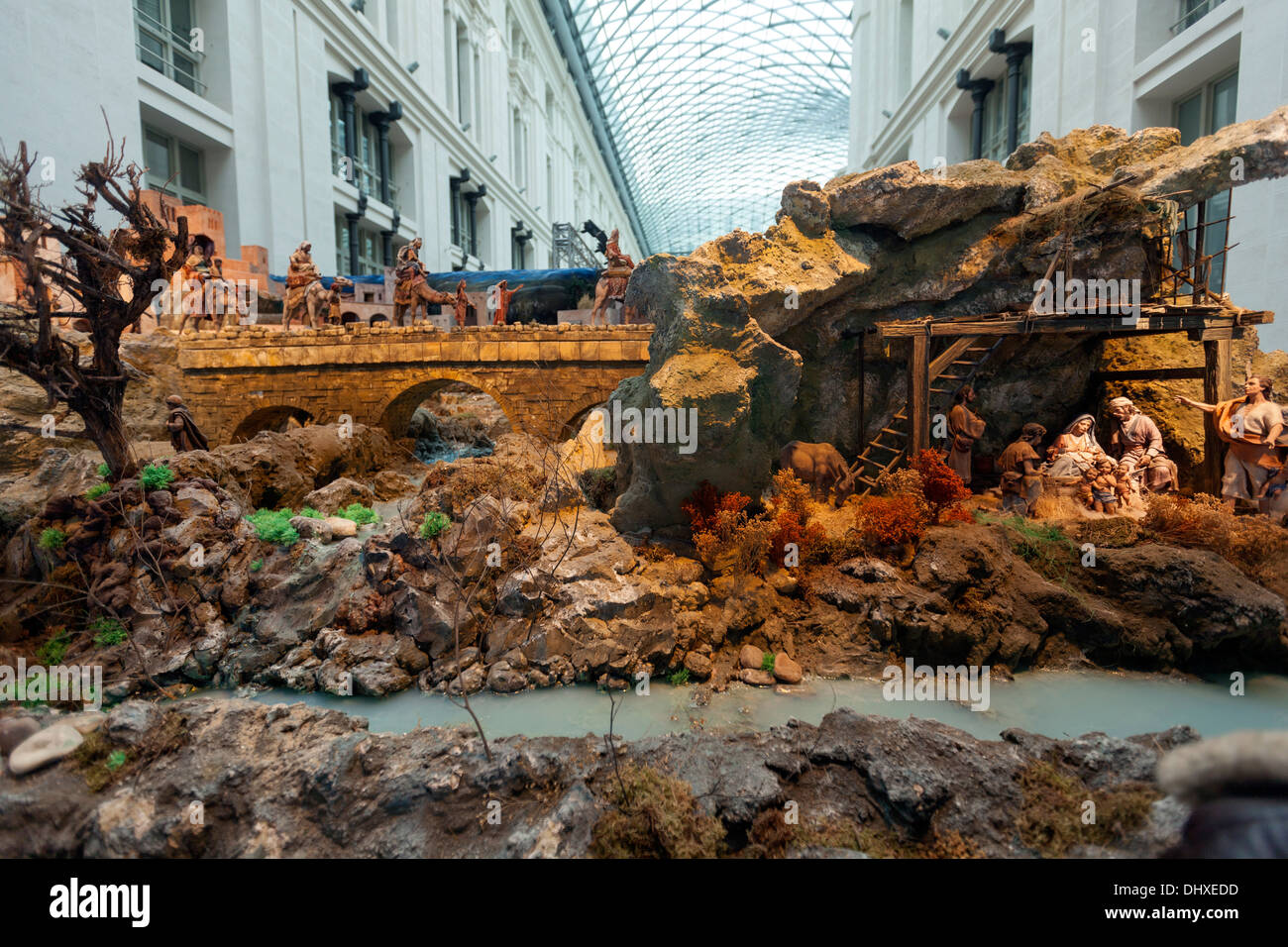 Nativity scene, Belén in Spanish, depicting of the birth of Jesus