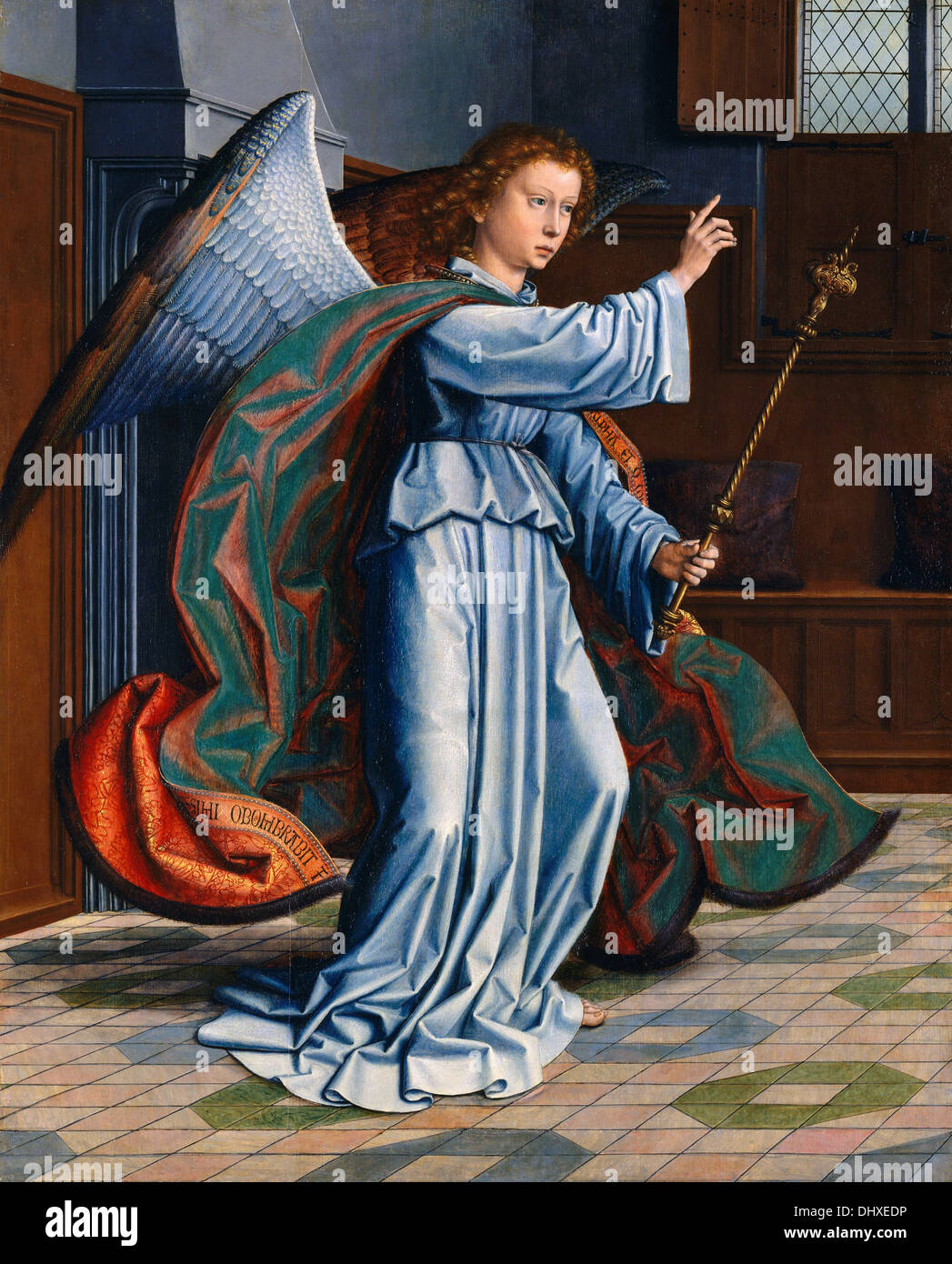 The Annunciation - by Gerard David, 1506 Stock Photo