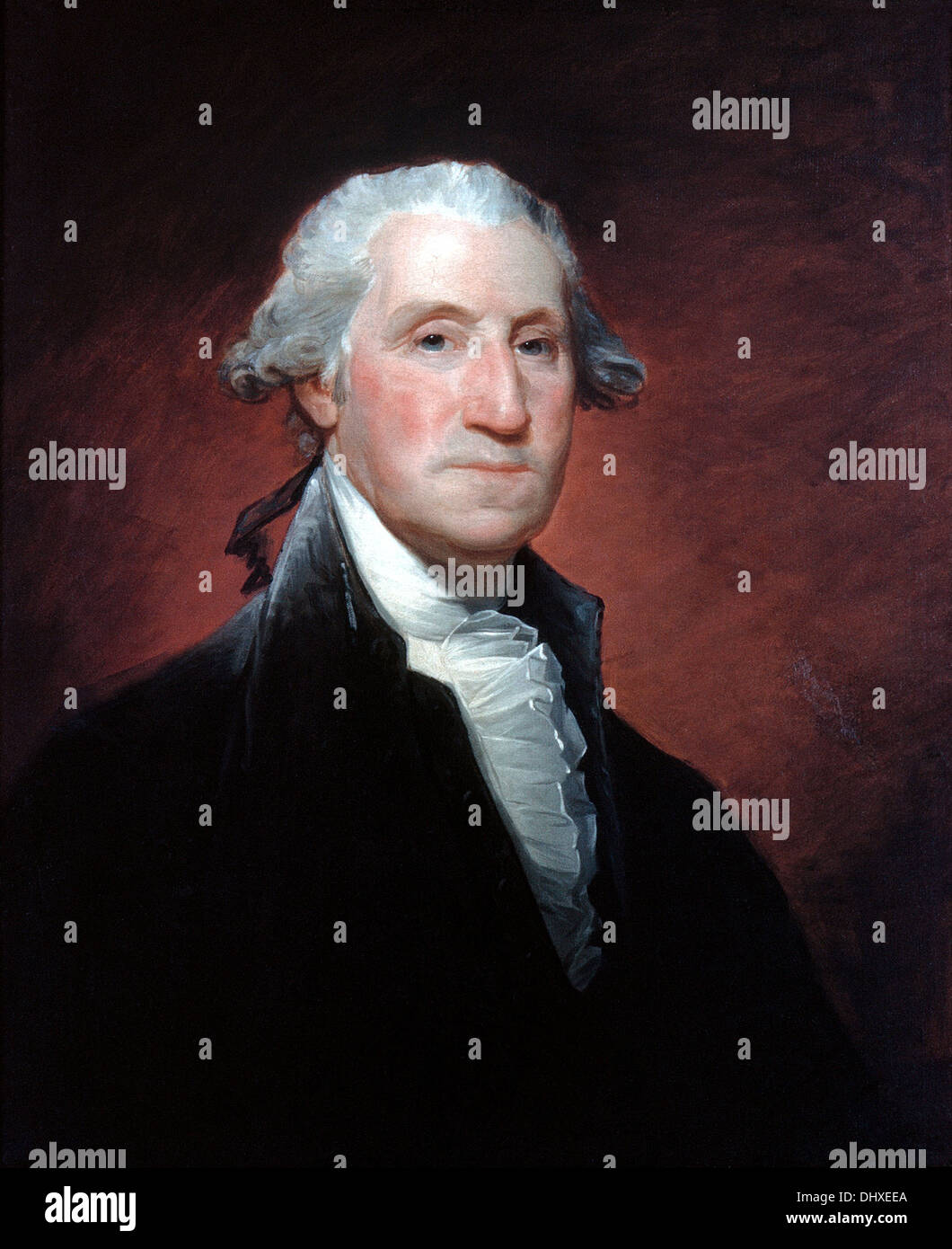 George Washington - by Gilbert Stuart, 1795 Stock Photo