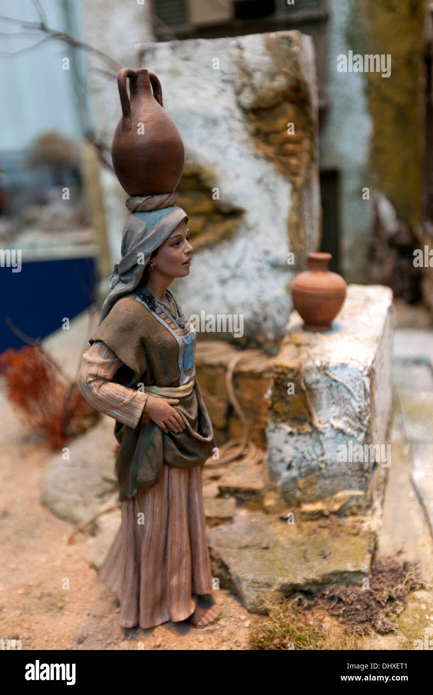 Nativity scene, Belén in Spanish, depicting of the birth of Jesus