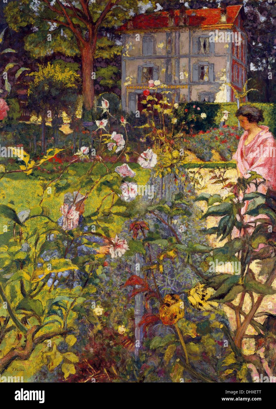 Garden at Vaucresson - by Édouard Vuillard, 1920 Stock Photo
