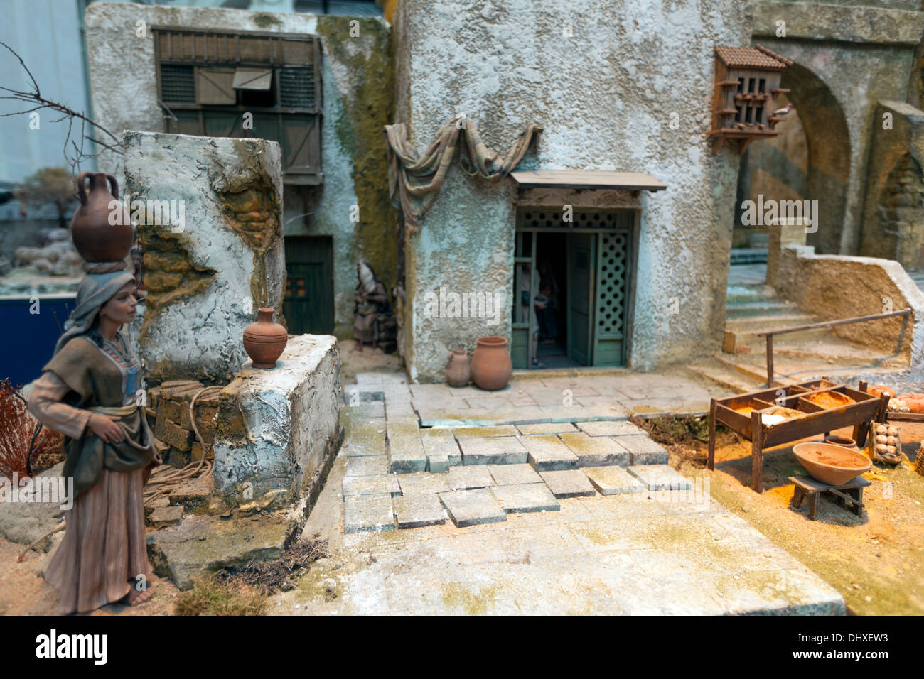 Nativity scene, Belén in Spanish, depicting of the birth of Jesus