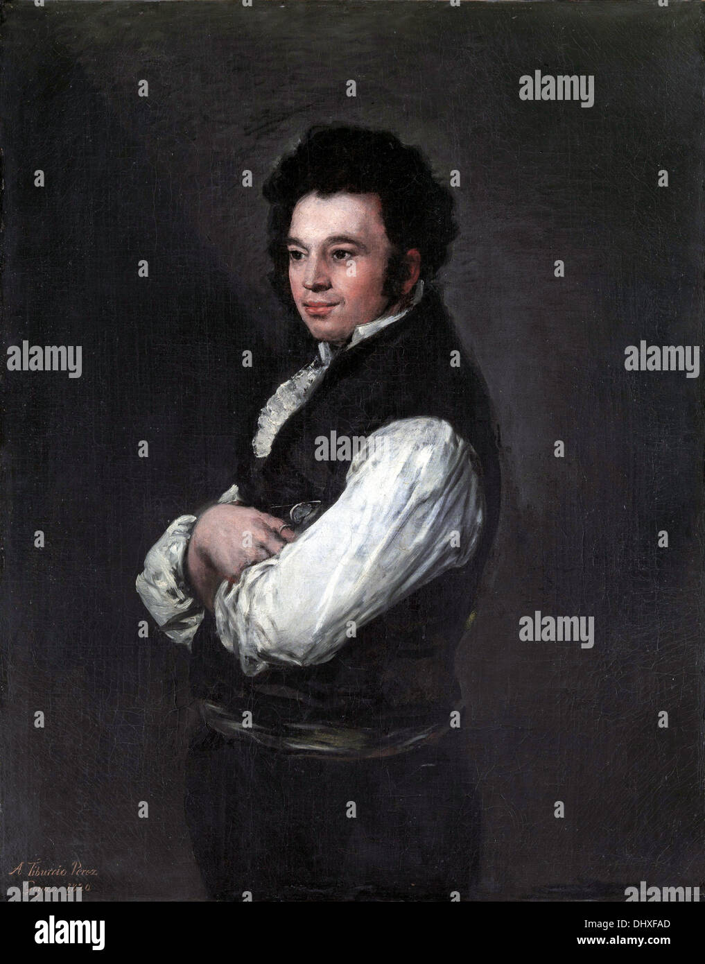 Don Tiburcio Pérez y Cuervo, the Architect - by Francisco de Goya y Lucientes, 1820 Stock Photo
