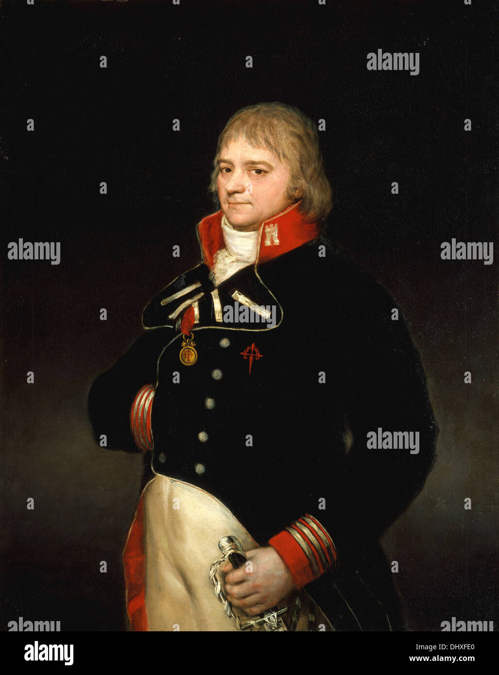 Don Ignacio Garcini y Queralt (1752–1825), Brigadier of Engineers - by Francisco de Goya y Lucientes, 1804 Stock Photo