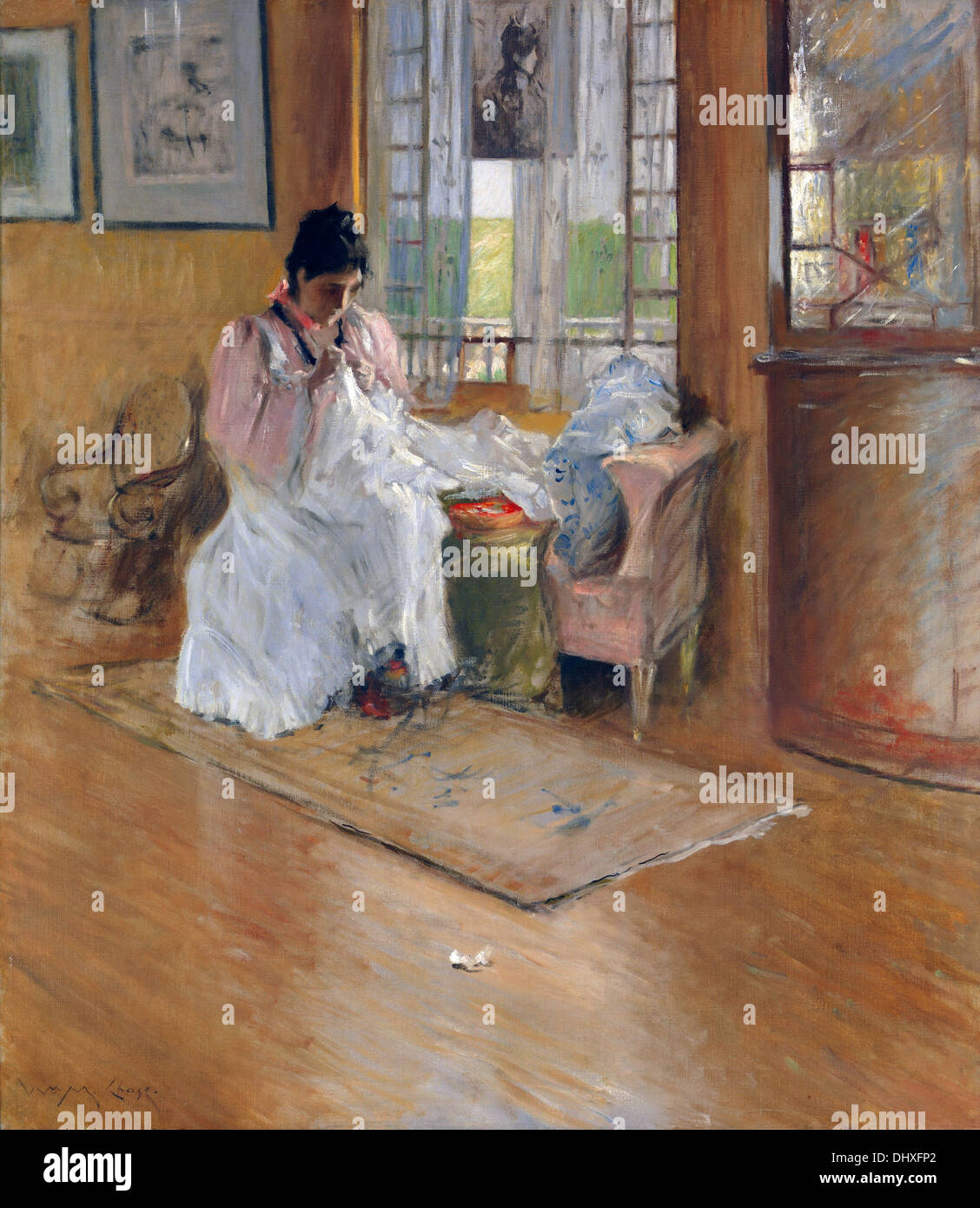 For the Little One - by William Merritt Chase, 1896 Stock Photo