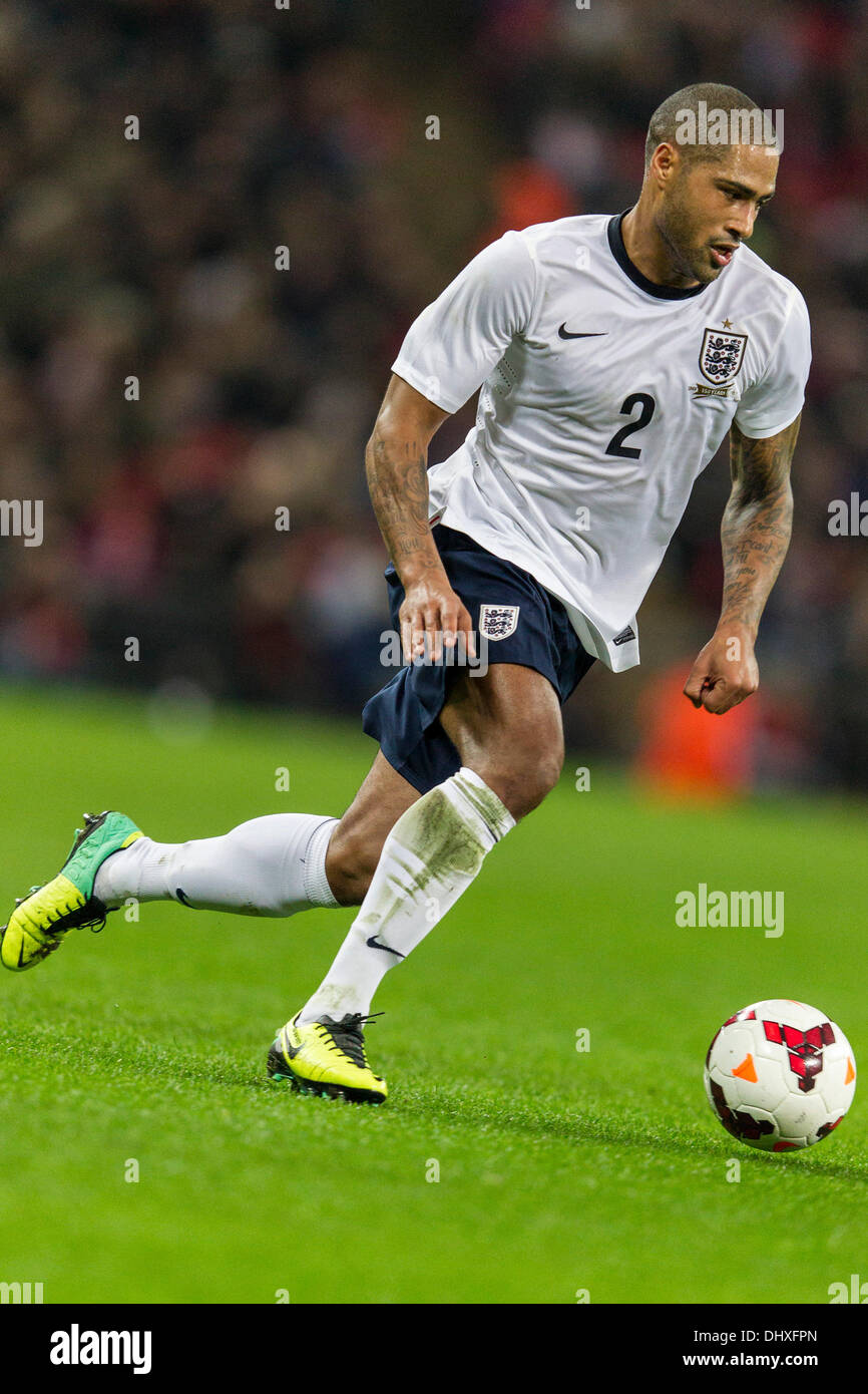 London, UK. 15th Nov, 2013. England's Glen JOHNSON during the International Friendly fixture between England and Chile from Wembley Stadium. Credit:  Action Plus Sports/Alamy Live News Stock Photo