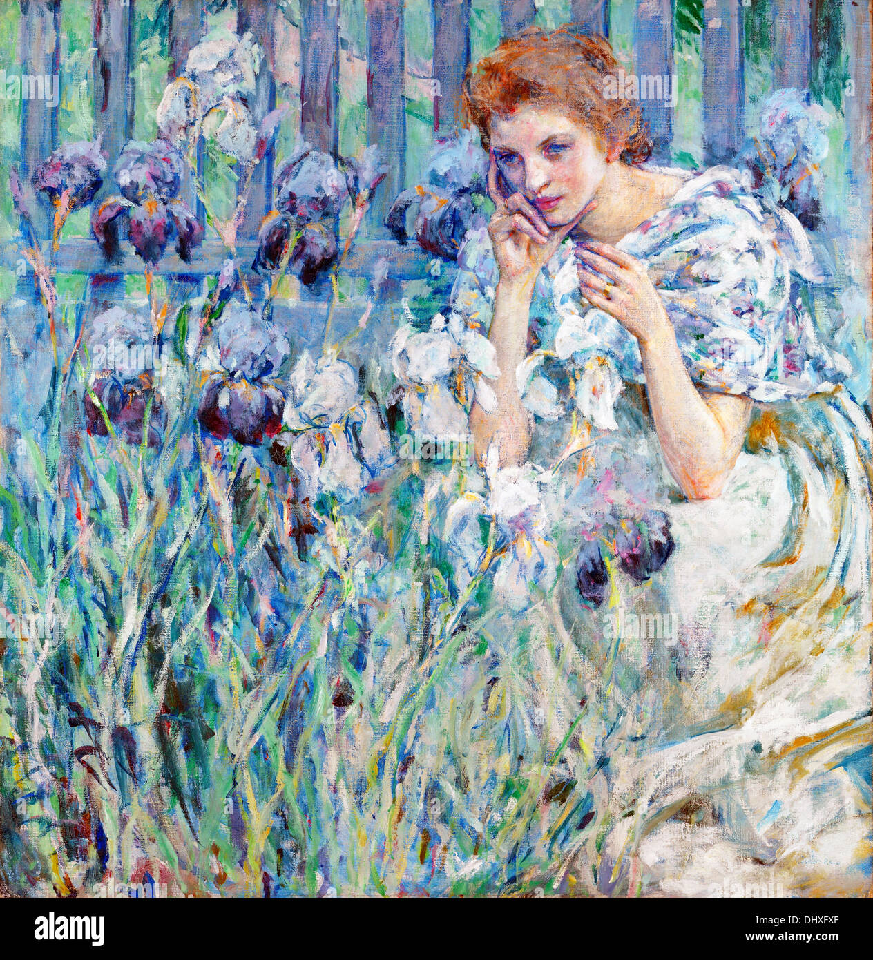 Fleur de Lis - by Robert Reid, 1895–1900 Stock Photo