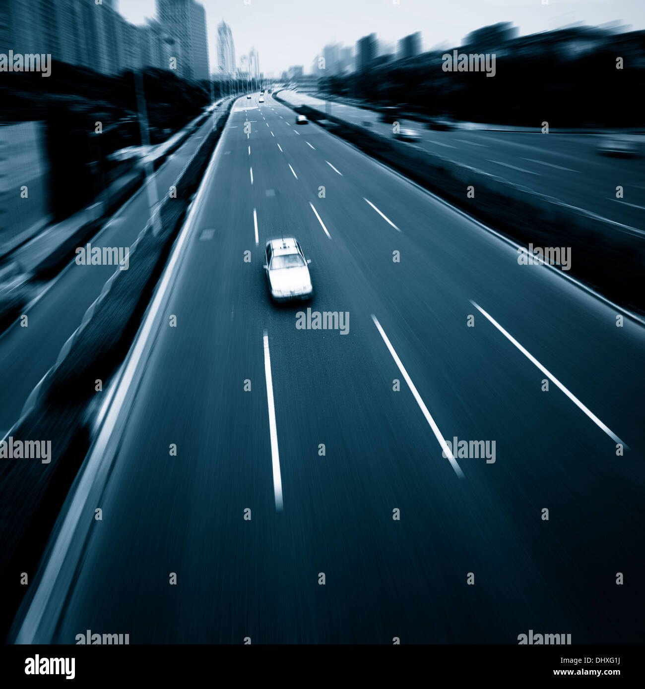 Day time shanghai city road hi-res stock photography and images - Alamy