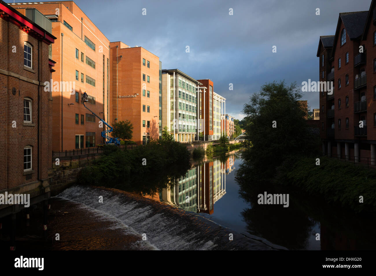 The Riverside Exchange quarter of Sheffield Stock Photo Alamy