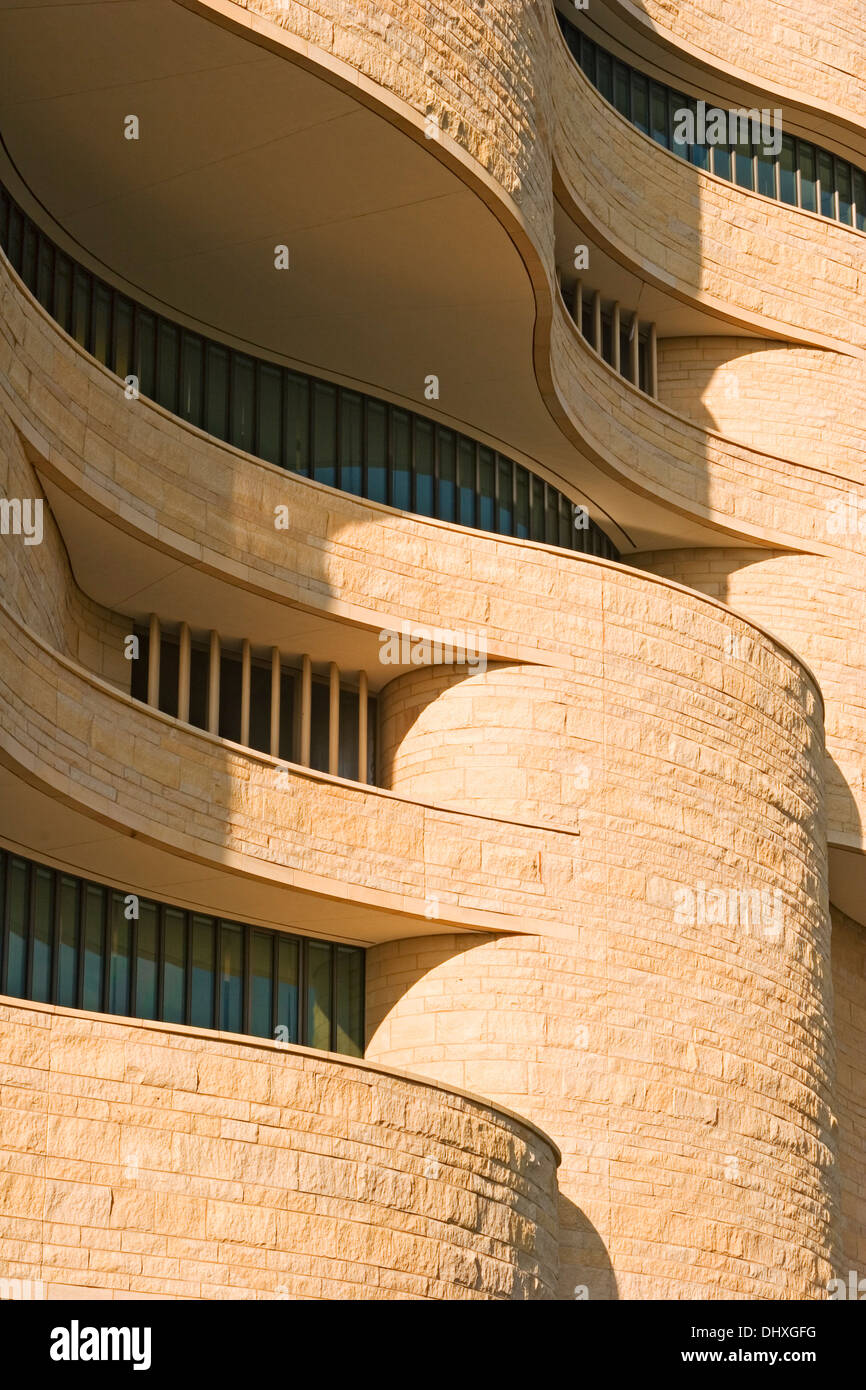 Architectural Details, National Museum of the American Indian, Washington, DC USA Stock Photo