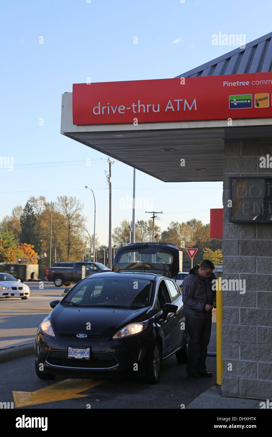 Drive-thru ATM Stock Photo