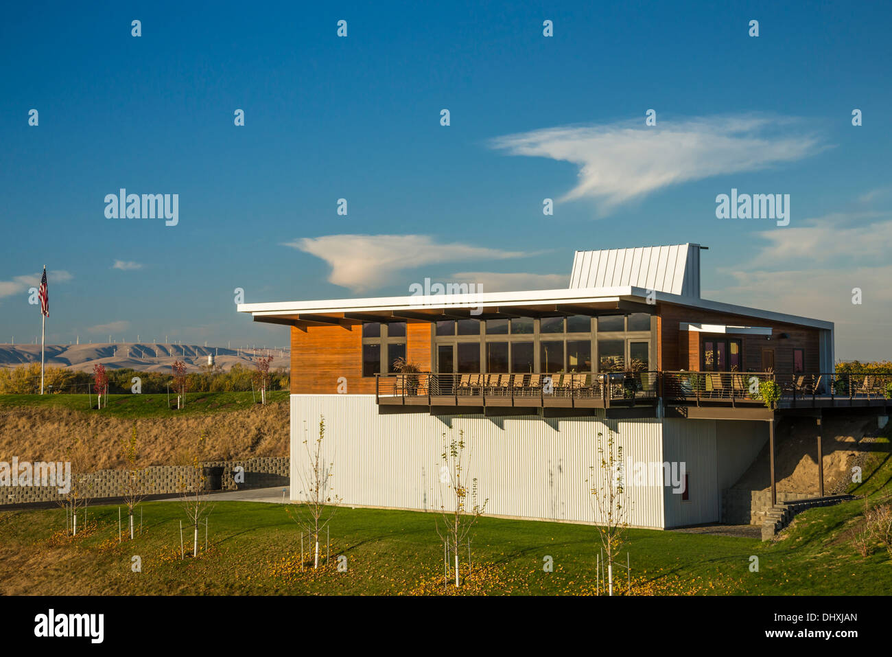 Amavi Vineyards tasting room and winery; Walla Walla, Washington. Stock Photo