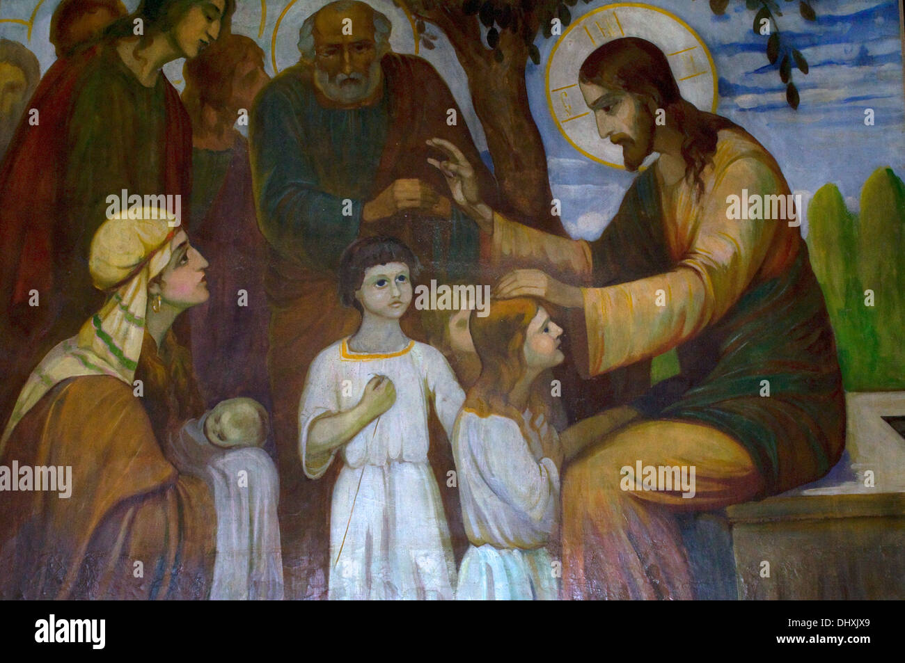 Jesus teaching mural hi-res stock photography and images - Alamy