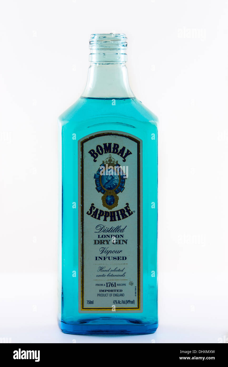 Bombay Sapphire gin Stock Photo
